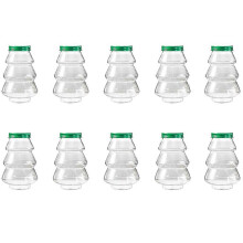 Weihnachtsbaum-Bonbon-Glas Kindergeschenk DIY-Geschenk Süßigkeiten-Keks-Snack-Jahres-Dekorationsbox Grüner Einband