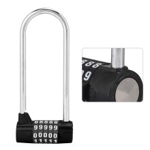 Zinc Alloy U-Shape 5-Digit Combination Lock for Cabinets, Bicycles, & More