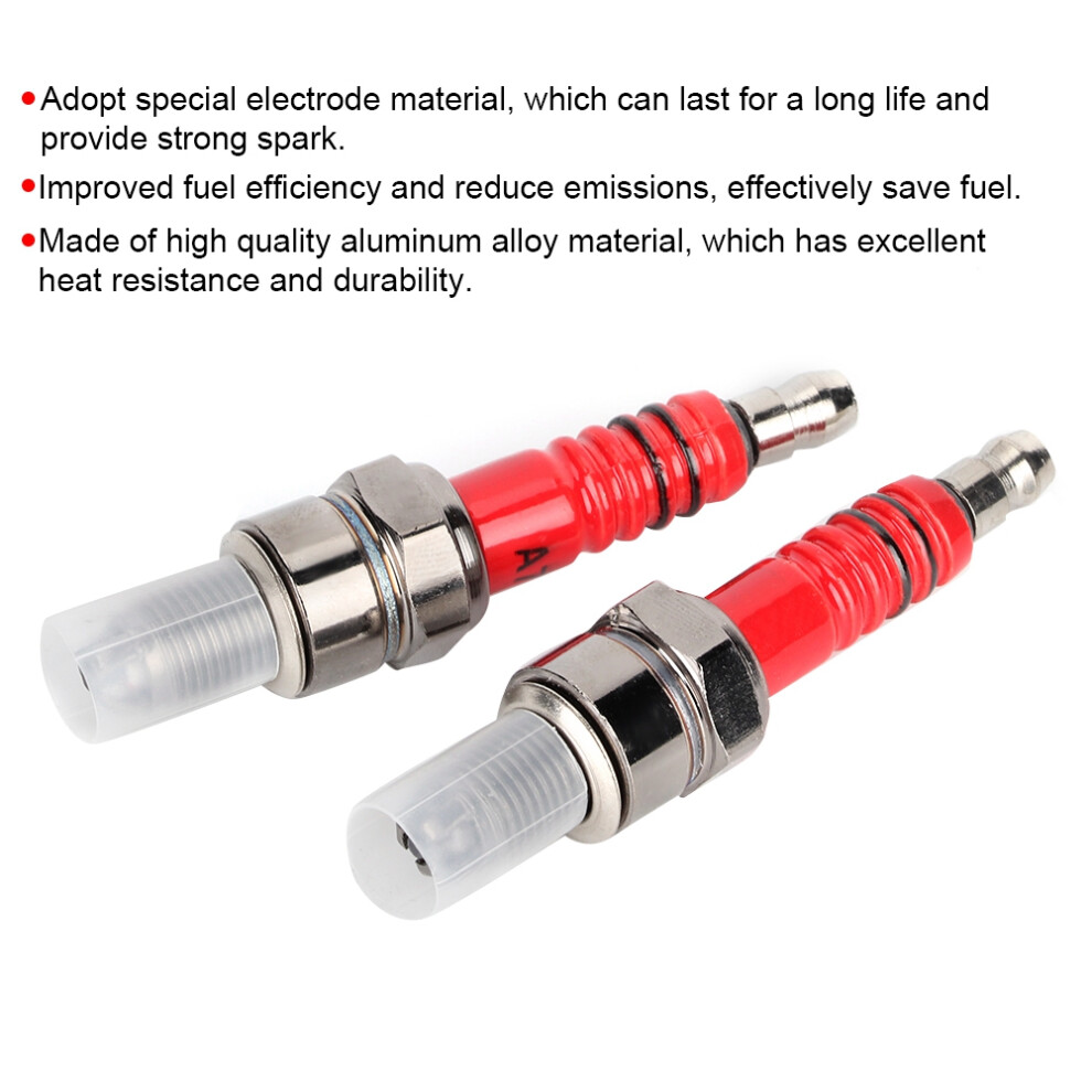 2Pcs Spark Plugs A7tc A7tjc 3 Electrode For Scooter Atv Gy6 50Cc 125Cc 9441393103151