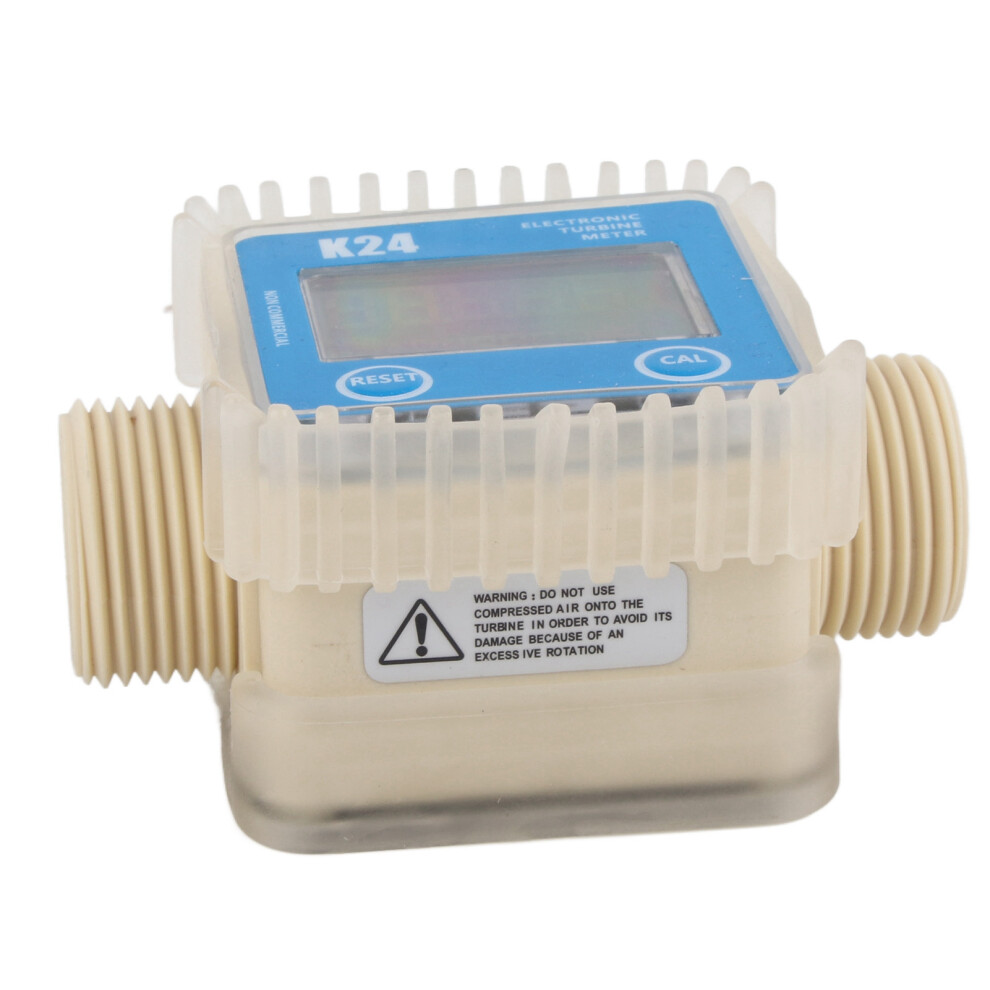 K24 Lcd Turbine Digital Fuel Flow Meter For Chemicals And Water Use 3661393103357