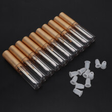 10pcs 2.5ml Matte Gold Lip Gloss Bottles DIY Lipstick Containers