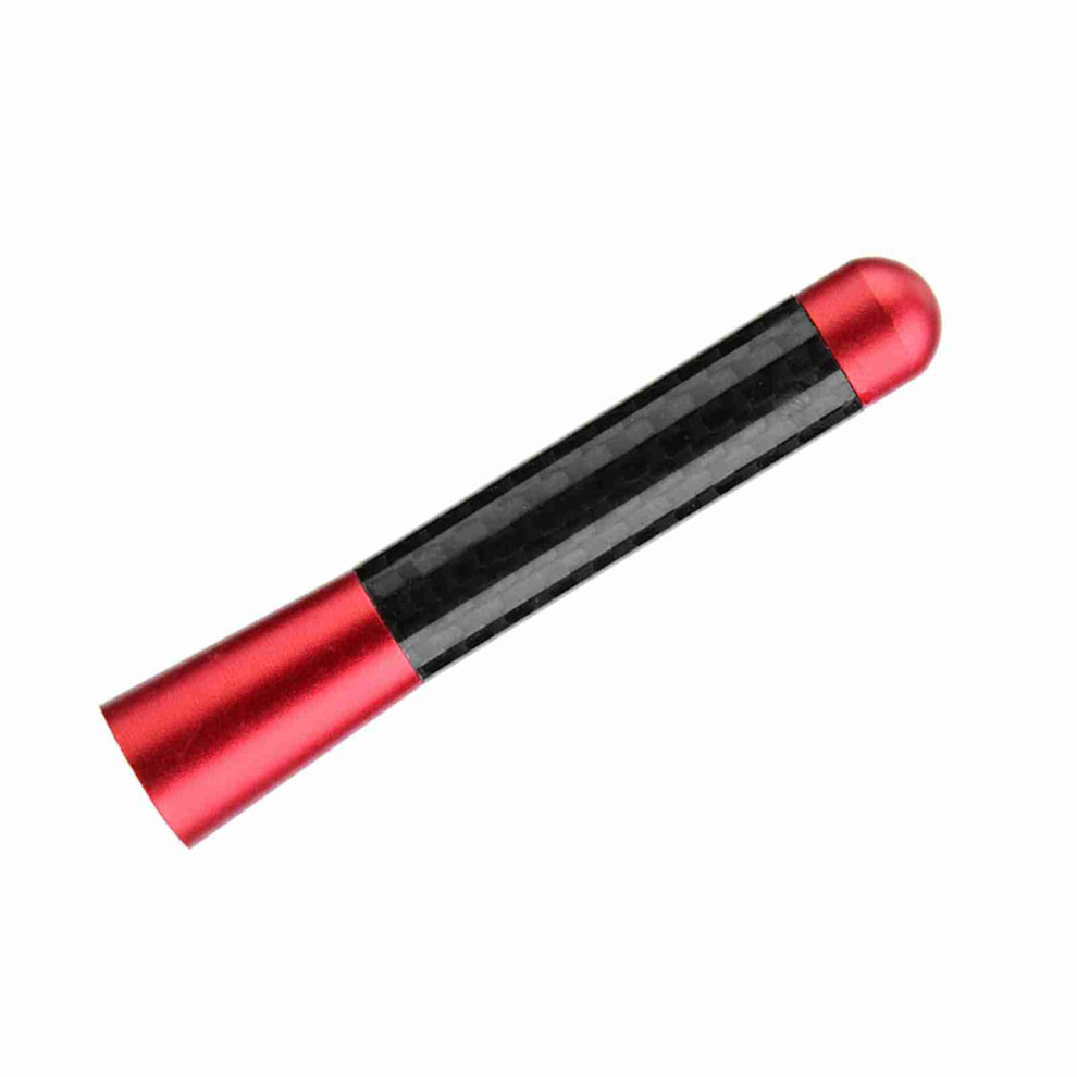 3Â Carbon Fiber Radio Antenna Short Aerial For Most Cars, Red 6911393105484