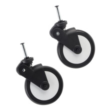 Universal 360 Rotating Rubber Stroller Wheels Easy Install 1 Pair AU