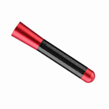 3" Carbon Fiber Radio Antenna Short Stick Universal Fit Red