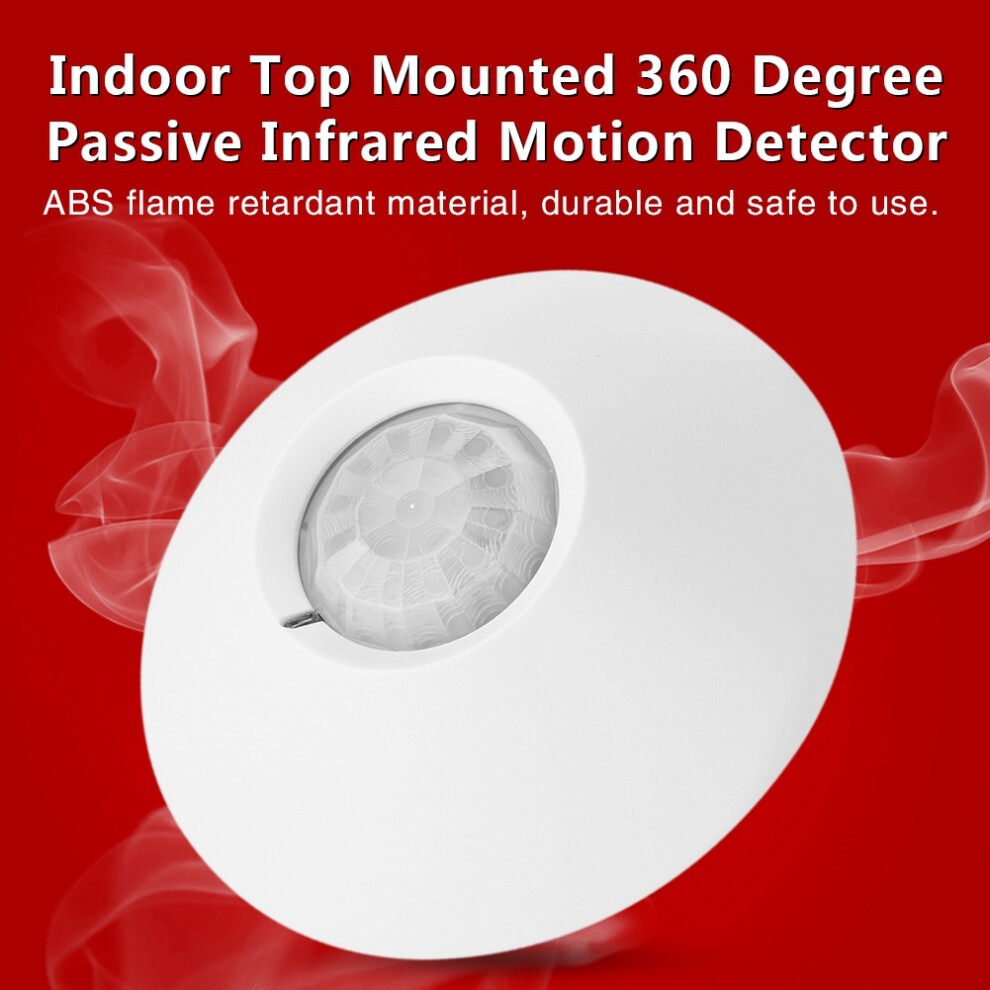 Top Mounted Indoor Motion Sensor Alarm 12V Wired 360 Pir Passive Infrared 7611393105802