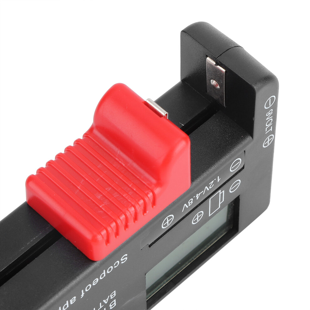 2Pcs Digital Battery Tester, 1.5V & 9V Capacity Checker, Compact, Abs 7671393105578