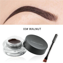 Waterproof Eyebrow Gel Eye Liner Cream, 12 Colors, 30g with Brush