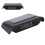 Car Digital Clock Solar Powered Black LED Display 500mAh Battery 1