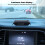 Car Digital Clock Solar Powered Black LED Display 500mAh Battery 7