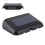 Car Digital Clock Solar Powered Black LED Display 500mAh Battery 9