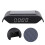 Car Digital Clock Solar Powered Black LED Display 500mAh Battery 11