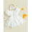 (0-3 Months, White) Pelele bebé niña, con diadema. 3