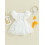(6-12 Months, White) Pelele bebé niña, con diadema. 4