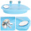 Blue Parrot Bathtub with Mirror and Hardware 1