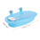 Blue Plastic Bird Bath Box for Small Parrots 1