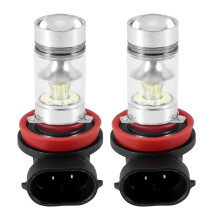 2X H8 H11 H16 6000K weiße 100W Hochleistungs-LED-Nebellicht-Fahrbirne DRL