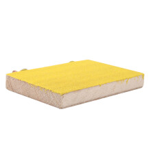 Wooden Bird Perch Stand Toy for Parrots, Hamsters, Squirrels - Yellow (9 x 13cm)