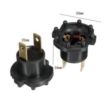 1 Paar schwarzer Scheinwerferkugelhalter H7-Halterung für MAZDA 2 3 5 323 B28V510A3A