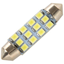 42mm 12 SMD 3528 LED Weißes Autointerieur c5w Dome Festoon Glühlampe DC 12V