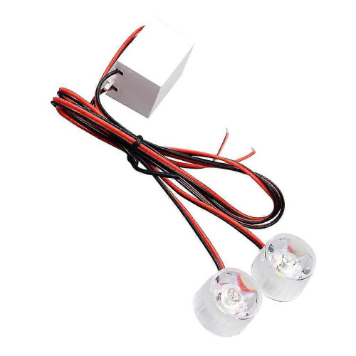 1 Pair Dc12v-85v Universal Motorcycle Warning Led Lights - Green