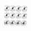 20pcs.17mm^Nut Car Wheel Auto Hub Screw Protection Antitheft Cover Cap Silver= 1