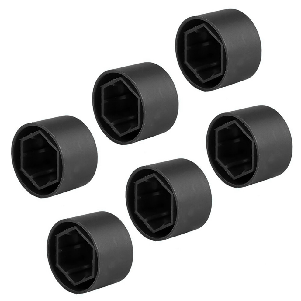 20Pcs 17Mm Car Wheel Nut Hub Cover Anti-Theft Protectors Black 8781393108734