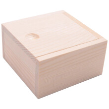 Kleines, schlichtes Holzfach für Schmuck Kleine Gadgets Geschenk Holzfarbe