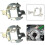 Hassle 2x H7 HID Scheinwerfer-Lampenhalter-Adapterhalter 5
