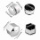 20pcs.17mm^Nut Car Wheel Auto Hub Screw Protection Antitheft Cover Cap Silver= 2