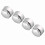 20pcs.17mm^Nut Car Wheel Auto Hub Screw Protection Antitheft Cover Cap Silver= 7