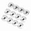 20pcs.17mm^Nut Car Wheel Auto Hub Screw Protection Antitheft Cover Cap Silver= 8