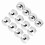 20pcs.17mm^Nut Car Wheel Auto Hub Screw Protection Antitheft Cover Cap Silver= 10