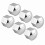 20pcs.17mm^Nut Car Wheel Auto Hub Screw Protection Antitheft Cover Cap Silver= 11