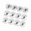 20pcs.17mm^Nut Car Wheel Auto Hub Screw Protection Antitheft Cover Cap Silver= 12