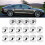 20pcs.17mm^Nut Car Wheel Auto Hub Screw Protection Antitheft Cover Cap Silver= 13