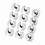 20pcs.17mm^Nut Car Wheel Auto Hub Screw Protection Antitheft Cover Cap Silver= 14