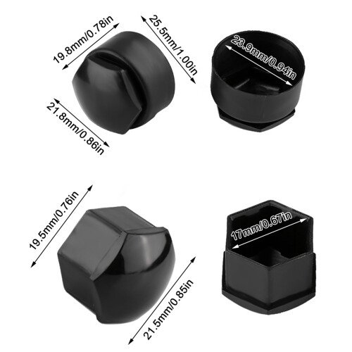 20Pcs 17mm Car Wheel Screw Protectors 2