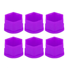 Automotive Wheel Nut Protection Set 17mm Purple 20pcs Anti Theft Hub Cover