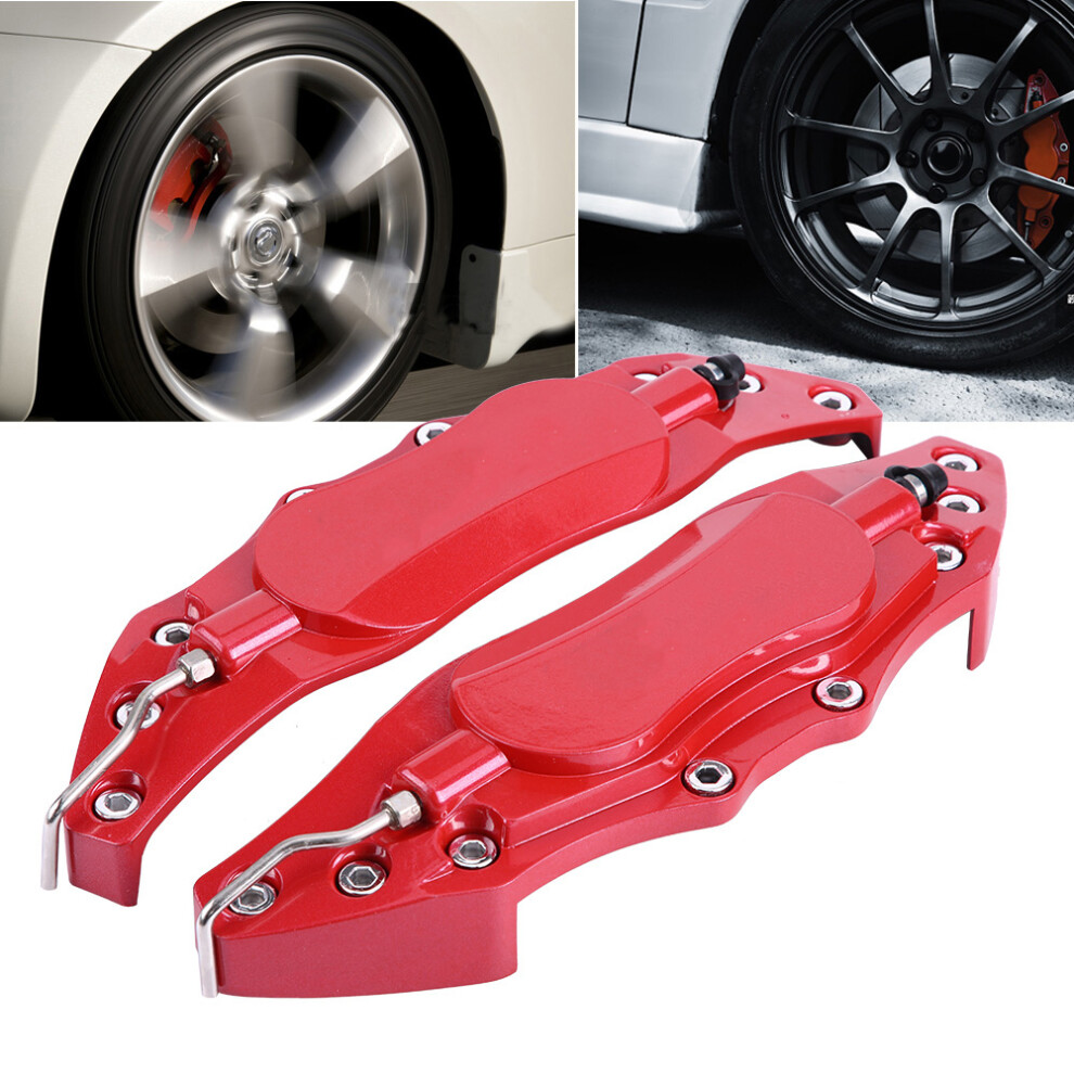 2Pcs Aluminum Brake Caliper Cover Set For 16-17In Wheel Hubs 4241393186810