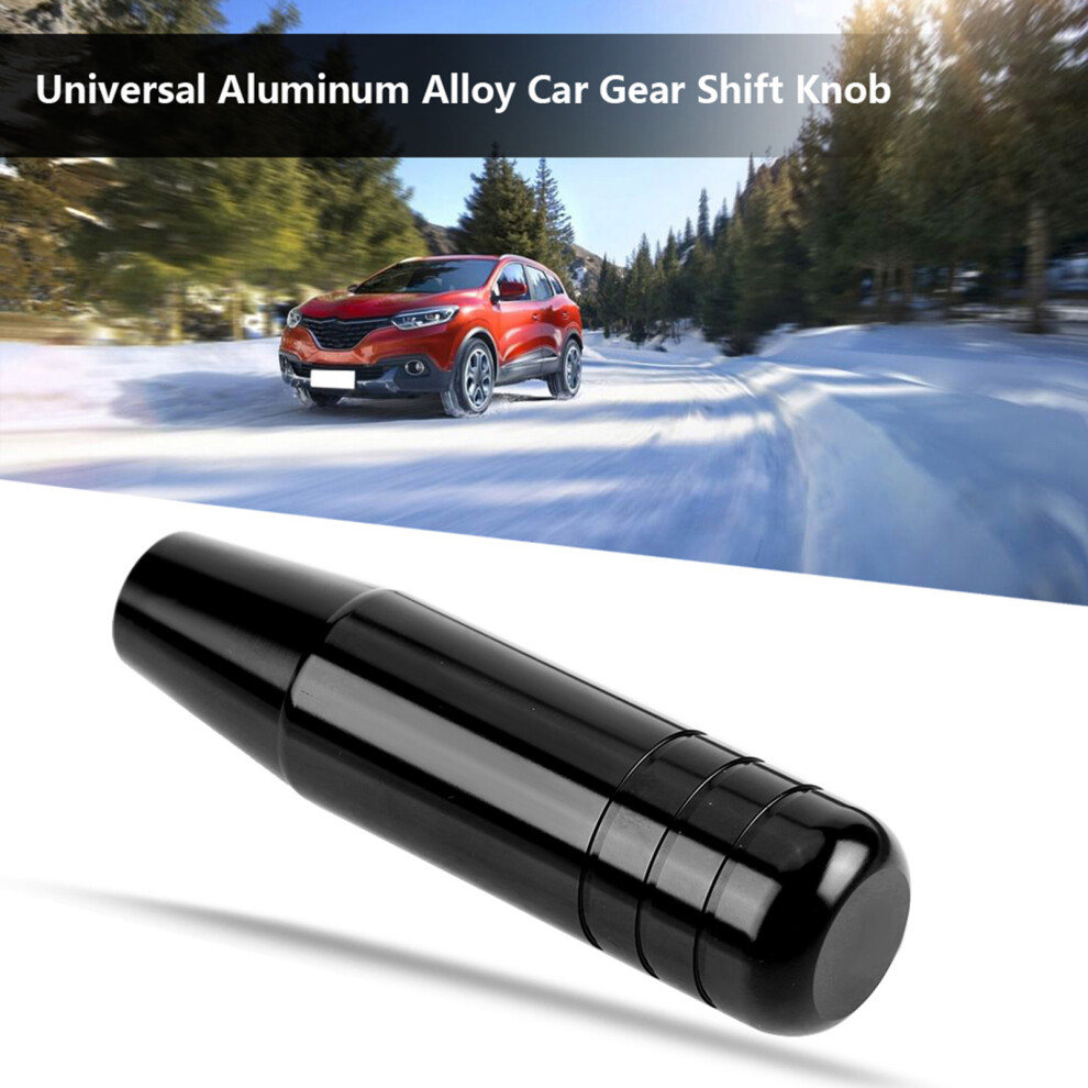 Durable 13Cm Aluminum Manual Gear Shift Knob Ergonomic Design Black 4981393109463