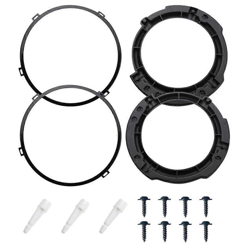 7 Inch Round Headlight Mounting Retaining Bracket Ring Set With Headlight Metal Ring For Jeep Wrangler Jk 2007-2017 6935161821406