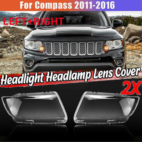 Linke Seite des Jeep Compass 2011-2016 Scheinwerfer-Objektivdeckel Scheinwerfer-Lampenschirm Frontlichthülle 1