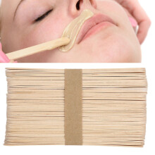 Wooden Disposable Epilation Wax & Mask Application Sticks (100 pcs, 15cm)