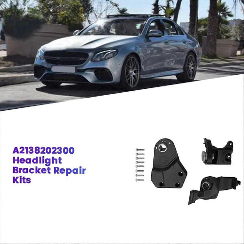 Front Headlight Bracket Repair Kit for E W213 W238 16-20 Head Light Holder Fixed Screw 1