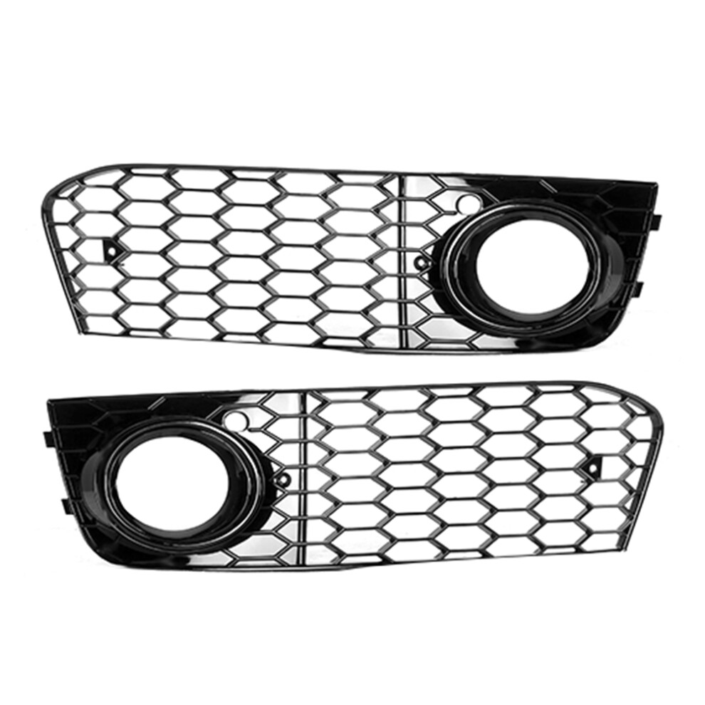 Fog Cover Mesh Grille For Audi A4 B8 2009-2011 Light/Black 4071393187414