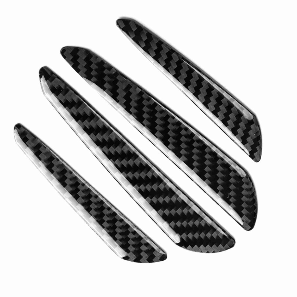 Car Door Edge Guard 4Pcs Carbon Fiber Bumper Protector Strips Universal 4201393110109