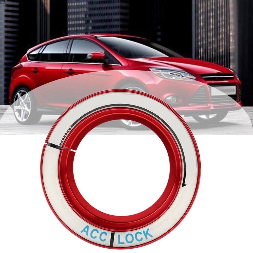 Car Luminous Ignition Switch Ring For Ford Focus 2005-2018 Aluminum Red 4631393110067