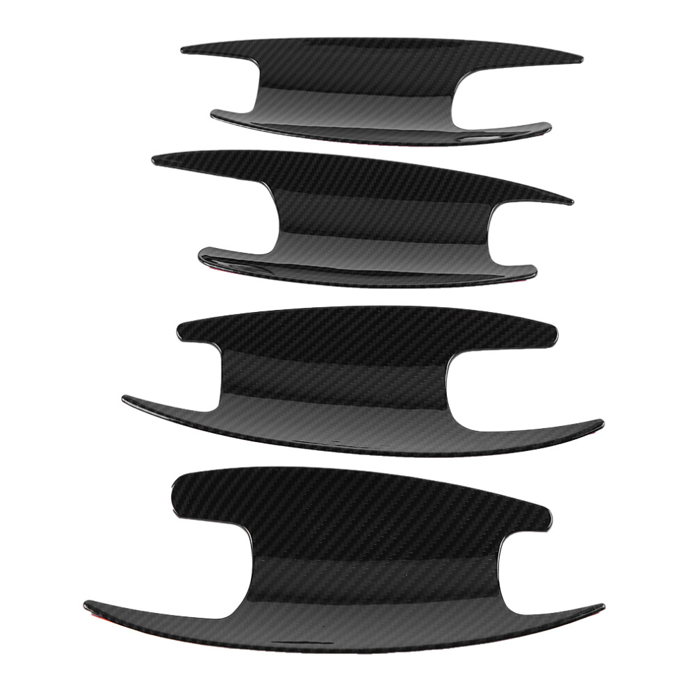 4Pc Carbon Fiber Door Bowl Cover Trim For Mercedes E Class W213 W205 X253 5021393110072