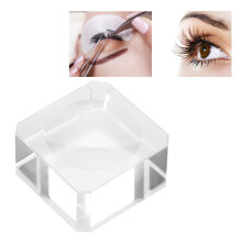 Crystal Eyelash Glue Holder & Eyelash Extension Glass Stand 3cm, Durable, Lightweight