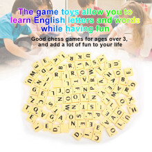 Educational Letters Puzzle Tiles Kids Toy, Durable Plastic, Over 3+